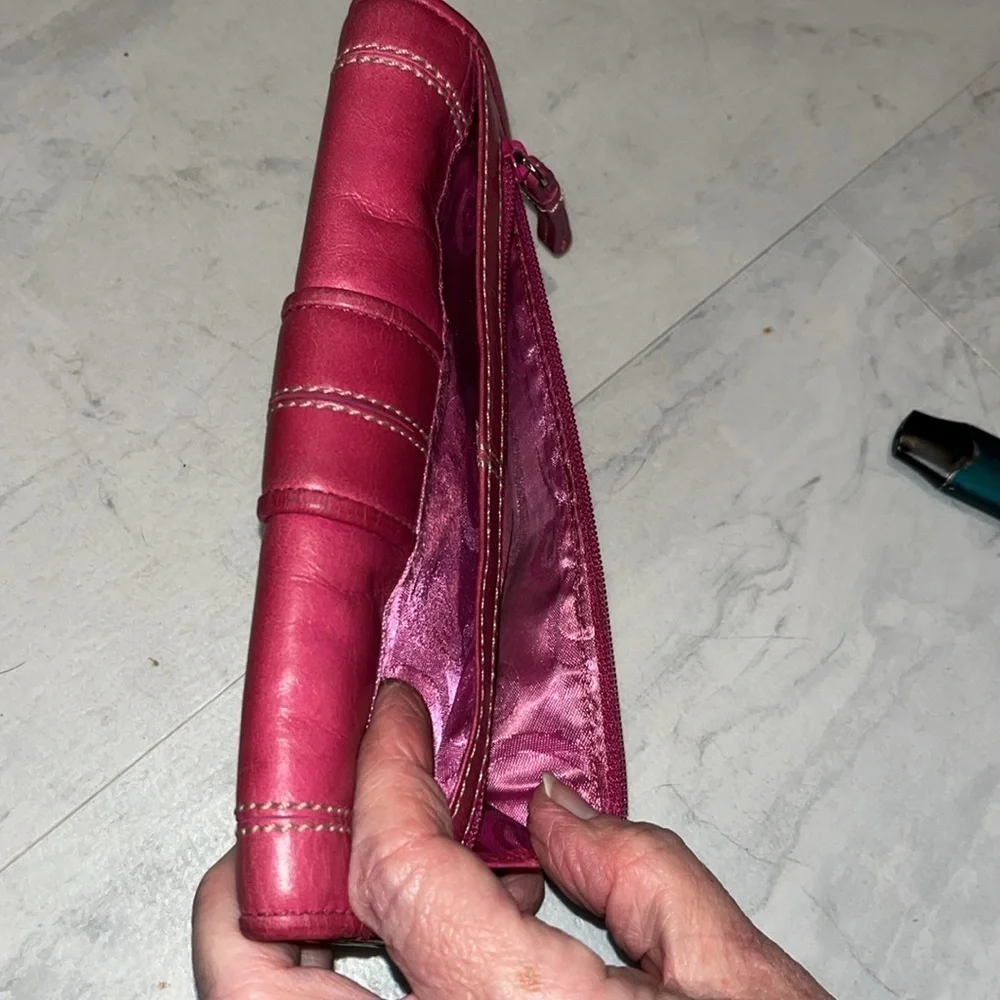 Brighton   Wallet  trifold   Dark, pink   light fuchsia  10 card slots ID holder